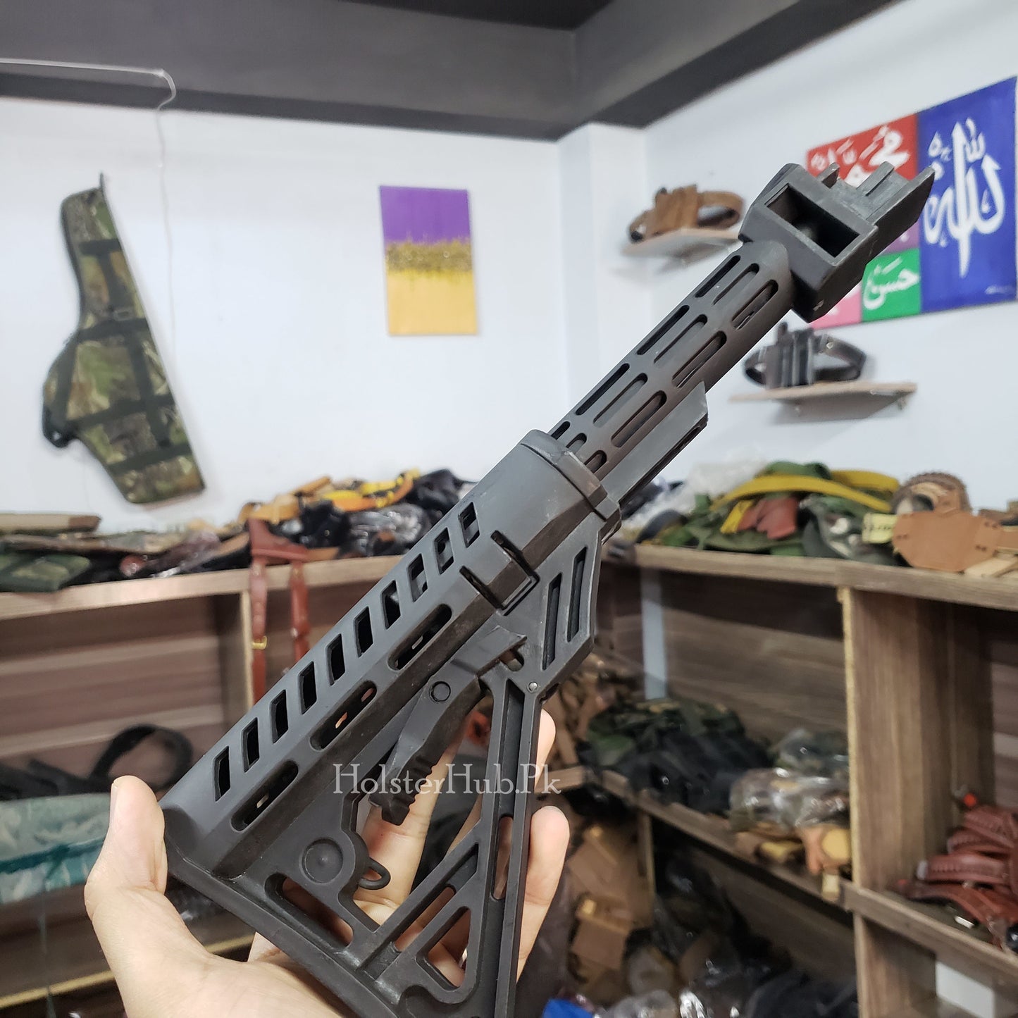 AK 47: Polymer Buttstock in Black - Easy Replacement for Wooden Stocks