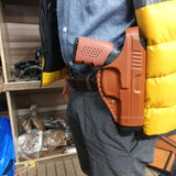 Mold Holster for 9mm Made of Pure Leather - Best for Pant, Belt and Shalwar.