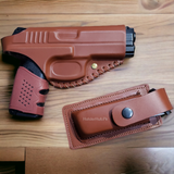 Mold Holster for 9mm Made of Pure Leather - Best for Pant, Belt and Shalwar.