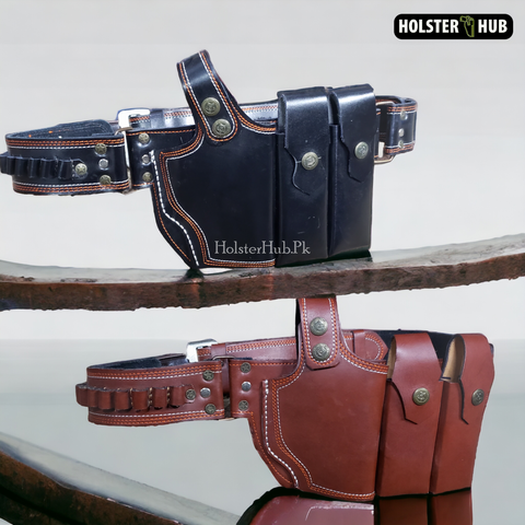 Handmade Leather Holster (PC-02) with Free Cleaning Kit 🎊 - Craftsmanship Meets Functionality