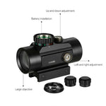 PrecisionOptic 1x40 Single-Tube Telescope with Red Dot Sight - Outdoor Calibrator Edition