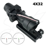 Precision View ACOG 4X32 Scope - Red Fiber Optics Edition