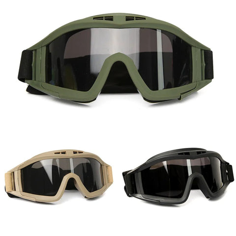 Wind Guard Tactical Goggles with 3 Interchangeable Lenses - Unparalleled Protection in Extreme Conditions