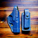 Pure Leather Mold Holster for 9mm - Versatile and Stylish Carry Option