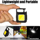 Mini High Beam Flashlight With Keychain - USB Chargeable