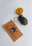 M-27 HAND GRENADE LIGHTER, GAS WINDPROOF LIGHTERS WITH KEYCHAIN. The Hiker Hub TheHikerHub.com Pakistan Online