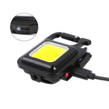 Mini High Beam Flashlight With Keychain - USB Chargeable