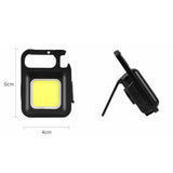 Mini High Beam Flashlight With Keychain - USB Chargeable