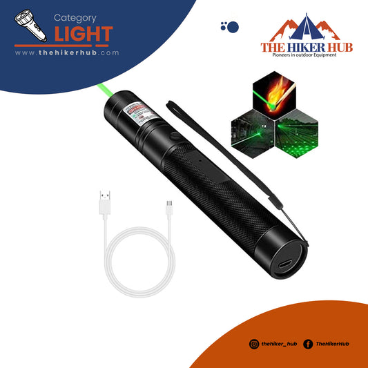 Tactical Laser Pointer High Power USB Rechargeable The Hiker Hub TheHikerHub.com Pakistan Online