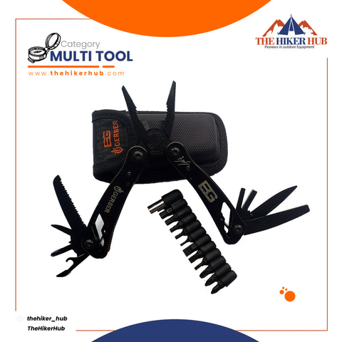 BearGrylls Metallic Multi-tool set - 9 in 1 The Hiker Hub TheHikerHub.com Pakistan Online