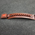 LEATHER BELLY BELT HOLSTER FOR 9MM/30BORE PISTOLS