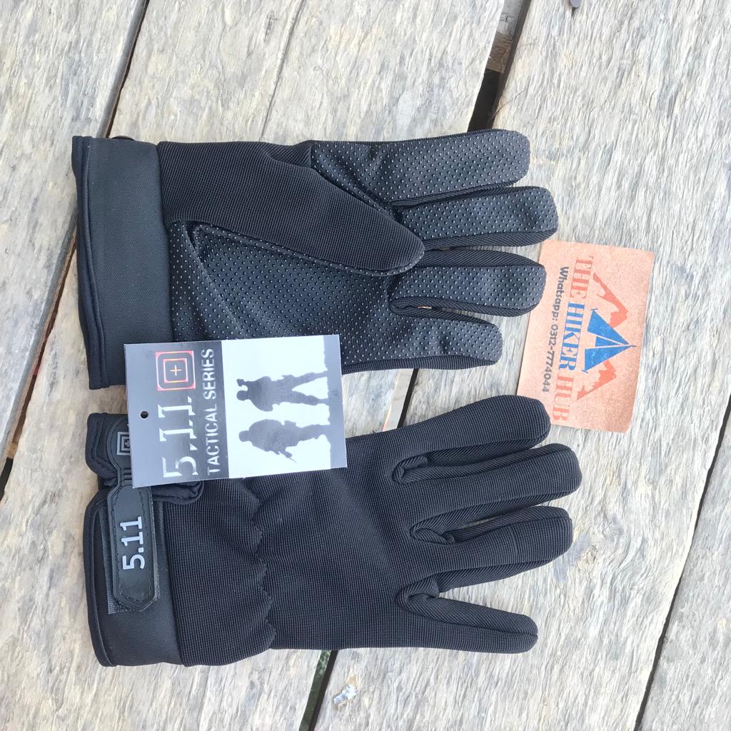Anti Skid Full Finger Tactical Gloves 5.11 The Hiker Hub TheHikerHub.com Pakistan Online