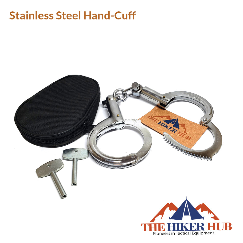 NIJ standard police standard carbon steel handcuffs The Hiker Hub TheHikerHub.com Pakistan Online