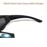 Oakley Multi-Color Glasses With 4 Shades And Free Oakley Hard Pouch The Hiker Hub TheHikerHub.com Pakistan Online