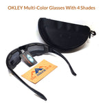 Oakley Multi-Color Glasses With 4 Shades And Free Oakley Hard Pouch The Hiker Hub TheHikerHub.com Pakistan Online