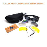 Oakley Multi-Color Glasses With 4 Shades And Free Oakley Hard Pouch The Hiker Hub TheHikerHub.com Pakistan Online