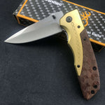 Browning DA77 Fast Open Tactical Folding Wood Handle The Hiker Hub TheHikerHub.com Pakistan Online