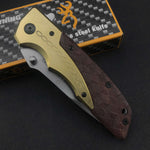 Browning DA77 Fast Open Tactical Folding Wood Handle The Hiker Hub TheHikerHub.com Pakistan Online